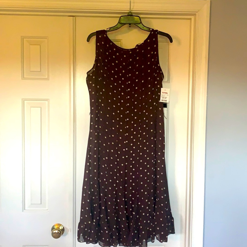 Brown dress, size 14